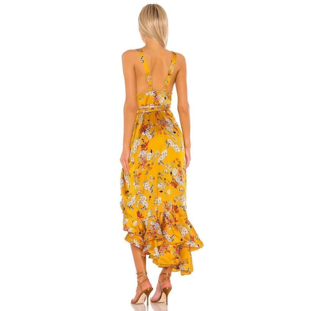 Bronx and Banco Narciss Midi Dress in Yellow - Picture 3 of 15